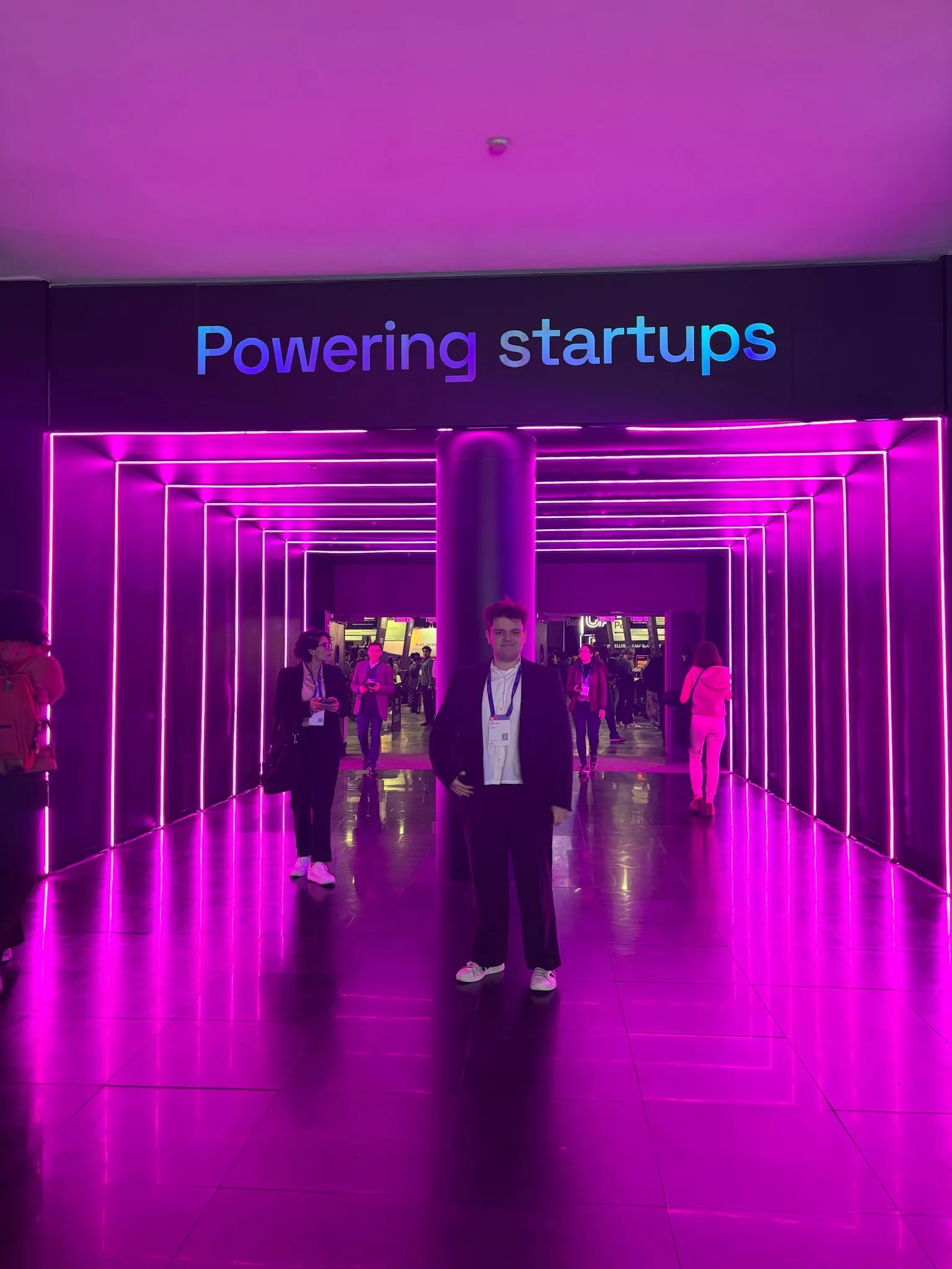 Joan en un evento de innovación y startups